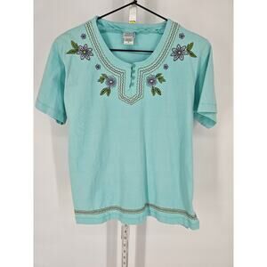 A.Jesdani Women's Plus Size Tunic Tops Short Sleeve V Neck Casual Blouses M 4x